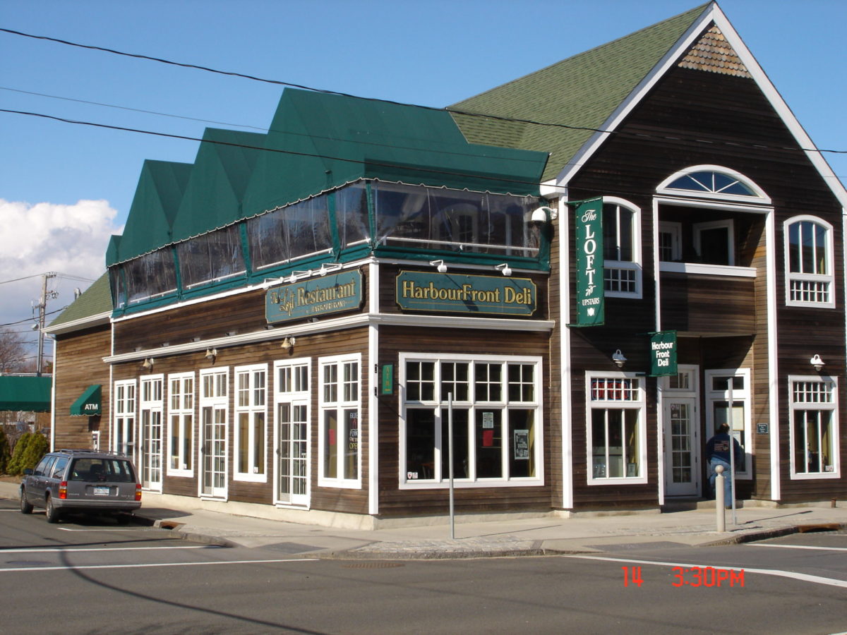 Mills Awning Harbourfront Deli Greenport Wm. J. Mills & Co.